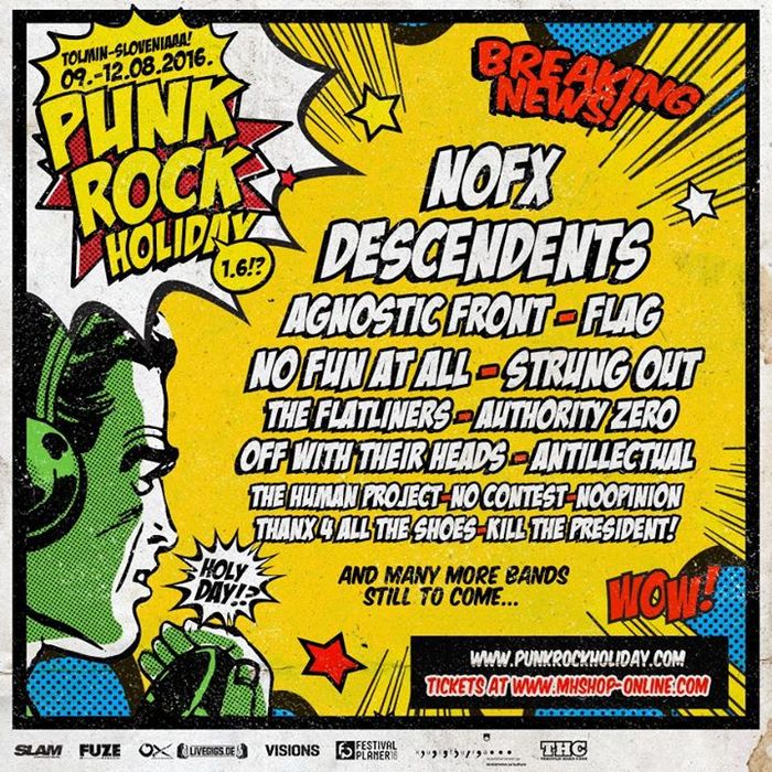 Punk Rock Holiday 1.6 line-up | OUT OF THE DARKNESS